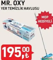 MR. OXY YER TEMİZLİK HAVLUSU MOP HEDİYELİ